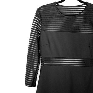 Lulu Long Sleeve Black Bodycon Dress